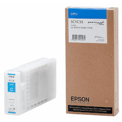 EPSON エプソン SureColor用 インクカートリッジ/350ml(シアン) SC1C35