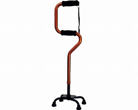 島製作所 四点杖 S字クオッドケインオールアルミ四点式