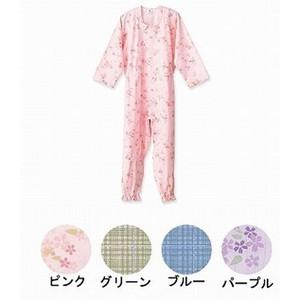 フットマーク 介護つなぎ服(前開き) Lサイズ / 403420 L グリーン