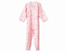 フットマーク 介護つなぎ服(前開き) Lサイズ / 403420 L ピンク