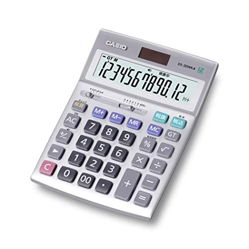 CASIO カシオ 本格実務電卓 12桁 検算機能 デスクタイプ DS-20WKA-N グリーン購入法適合 エコマーク認定