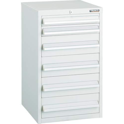 TRUSCO トラスコ中山 TRUSCO LVR型キャビネット 392X412XH660 引出6段 W (LVR662W 8000)