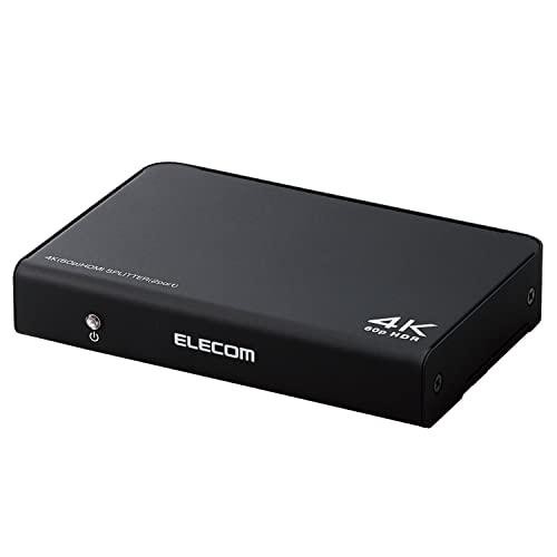 ELECOM エレコム エレコム HDMI分配器 4K 60Hz(18Gbps) 1入力 2出力 HDCP2.2対応 VSP-HDP12BK