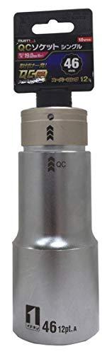 イチネンアクセス ミツトモ QCソケット シングル 46mm 12角 IM-6W46SL-12K (19872 7215)