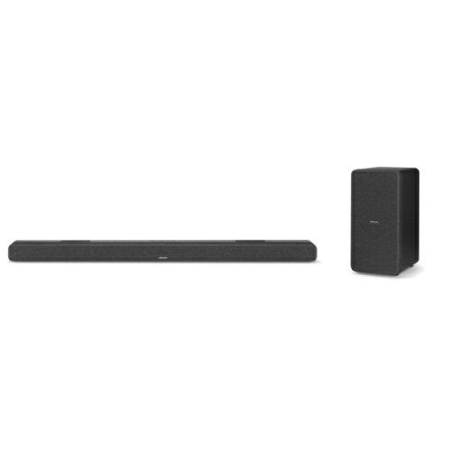 Polk Audio デノン Denon Dolby Atmosイネーブルドスピーカー内蔵 ワイヤレスサブウーハー付き 3.1.2ch サウンドバー DHT-S517K ブラック