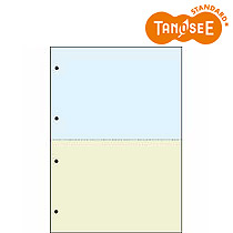 オリジナル TANOSEE 汎用マルチタイププリンタ帳票 カラー用紙 A4 2分割 4穴 2500枚入(CPPA42C25F)