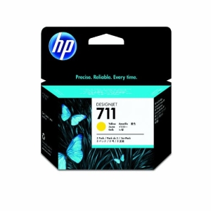 HP エイチピー HP711 インクカートリッジ イエロー29ml×3個パック(CZ136A)