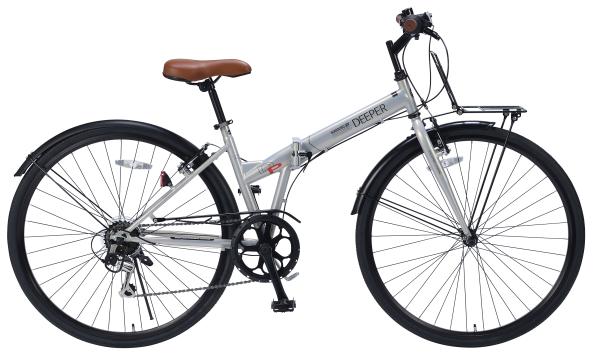 池商 折畳シティクロス27・6段ギア グレイッシュパール DE-601-GP【沖縄・離島への配送不可】