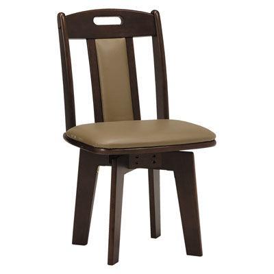 HAGIHARA 萩原 回転ダイニングチェアー KC-7581DBR ※北海道、沖縄、離島配送不可【入数:2】