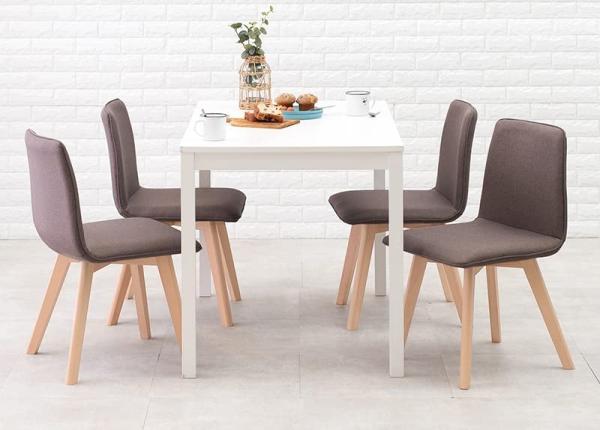 HAGIHARA 萩原 ダイニング5点セット SH-8618WH-BR-5S ※北海道、沖縄、離島配送不可の通販は 26,977円