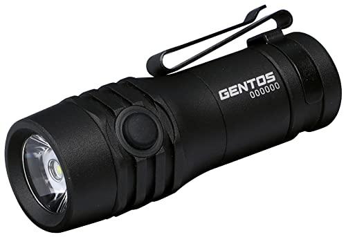 GENTOS ジェントス GENTOS(ジェントス) LED 懐中電灯 USB充電式 【明るさ550ルーメン/実用点灯1.5時間/耐塵/耐水】 専用充電池またはCR123Aリチウム電池1本(別売り)使用 Gシリーズ GF-117RG ANSI規格準拠 ブラック