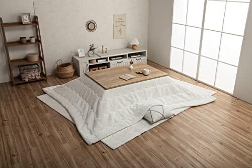 イケヒコ こたつ 布団 長方形 ラピアス スノーホワイト 約205×245cm 無地 やわらか ふかふか フェミニン #6843239の通販は
