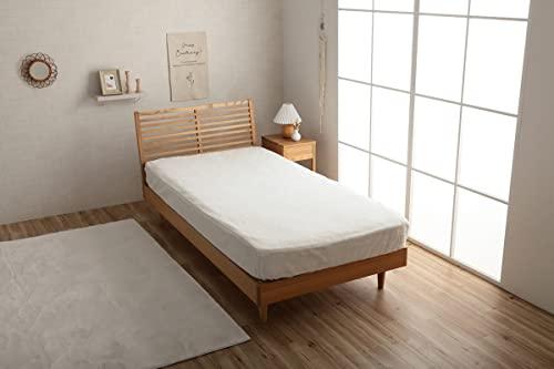 イケヒコ 寝具 カバー ラピアス ボックスシーツ 約140×200×30cm ダブル スノーホワイト 無地 エコ フェイクファー 洗える 冬用 あったか おしゃれ #1597129