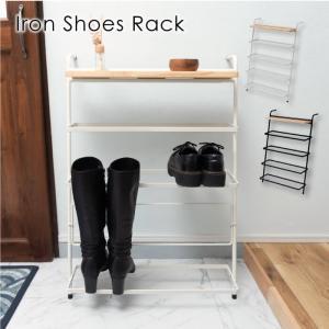 AZUMAYA 東谷 L1 アイアンシューズラック 【NIT-15BK】の通販は