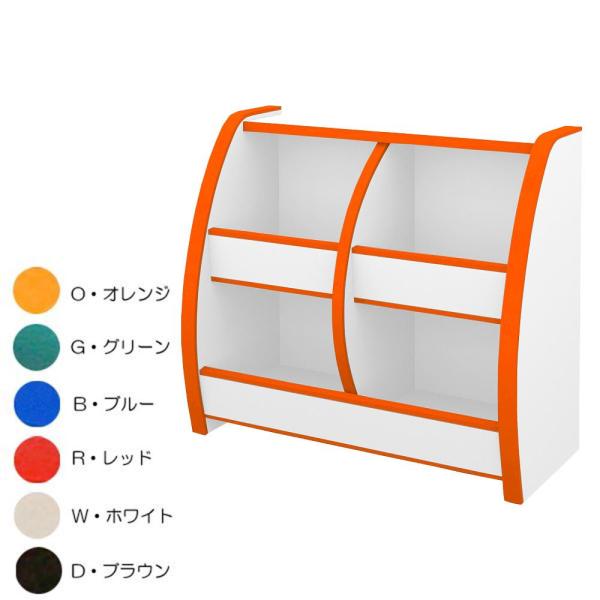 花夢偉(KAMUY) 知育家具 EVAキッズシリーズ おもちゃばこ 幅65cm OB-65M W・ホワイト (1501385)