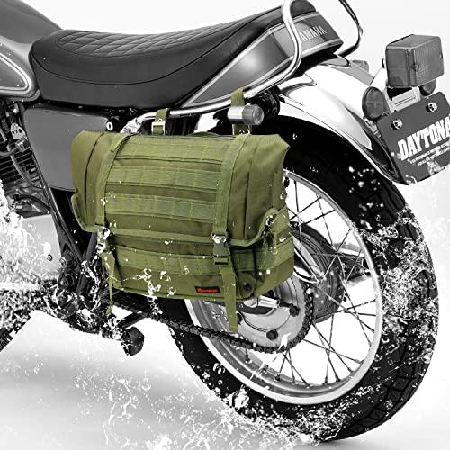DAYTONA デイトナ デイトナ ヘンリービギンズ バイク用 サイドバッグ 10L 防水 サドルバッグWR DHS-28 グリーン 30849