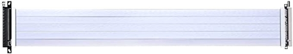 LIAN LI LIANLI PCI-e 4.0ライザーケーブル PW-PCI-4-60 ホワイト ケーブル長600mm 日本正規代理店品