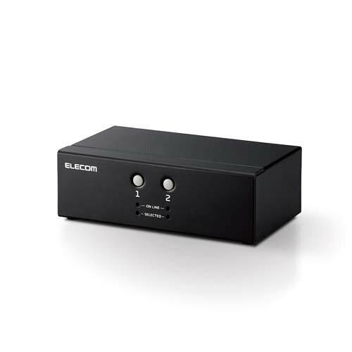 ELECOM エレコム パソコン切替器(KVM)&frasl;VGA対応&frasl;2台切替(KVM-NVXSN2