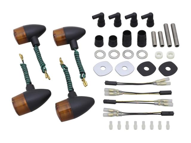 ポッシュフェイス(POSH Faith) ポッシュ(POSH) バイク用品 ウインカーキット 砲弾タイプウインカーキット W800(2020年モデル対応) バイク用品 ブラックボディ/オレンジレンズ 043198-56の通販は