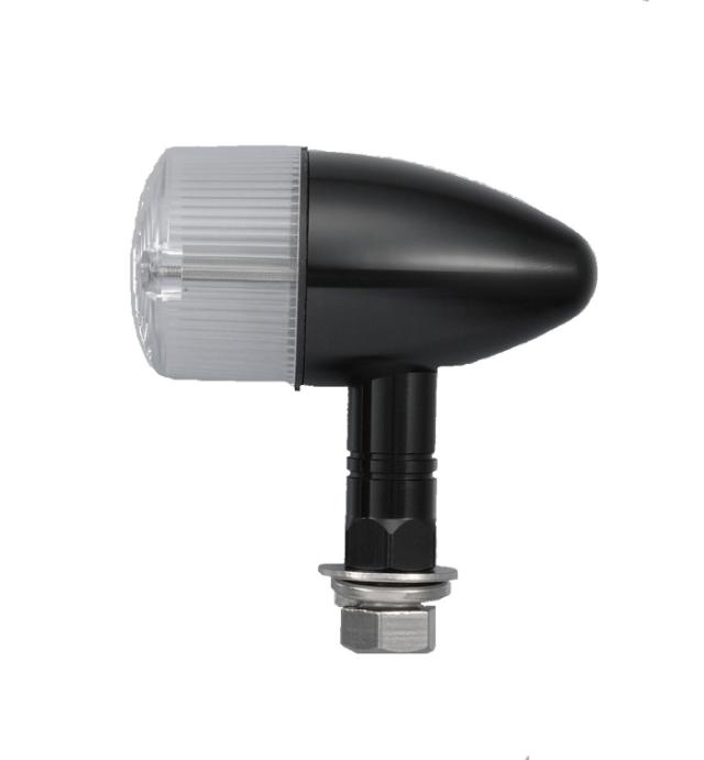 POSH Faith ポッシュフェイス 砲弾マシンドウインカ黒/クリS球 品番:190099-06 ホンダ/ヤマハ