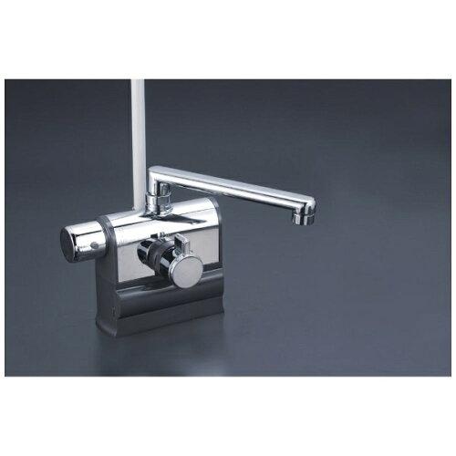 KVK KF3011T 水栓金具 デッキ形サーモスタット式シャワー 可変ピッチ式 サーモスタット式シャワー メッキシャワーヘッド付：KF3011TMR2｜浴室