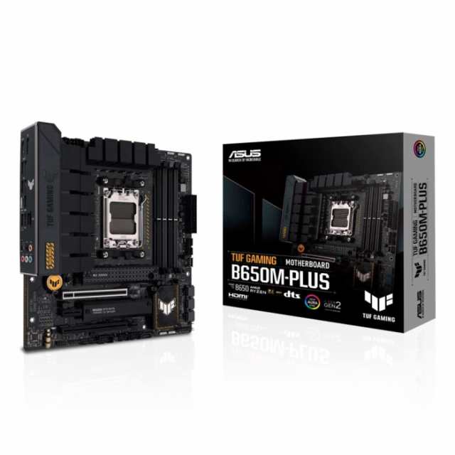 ASUS エイスース ASUS AMD Ryzen 7000 シリーズ AMD B650 搭載 AM5 対応 microATX マザーボード TUF GAMING B650M-PLUS/国内正規代理店品