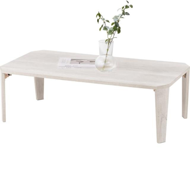 HAGIHARA 萩原 折れ脚テーブル MT-6866WS  ※北海道、沖縄、離島配送不可