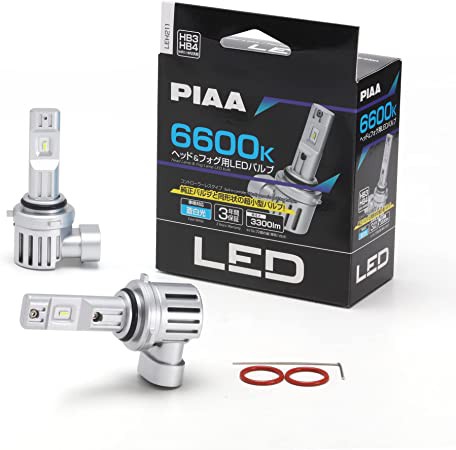 PIAA ヘッド＆フォグ用LEDバルブ 6600K 12V用 HB3/HB4/HIR1/HIR2 LEH211｜au PAY マーケット