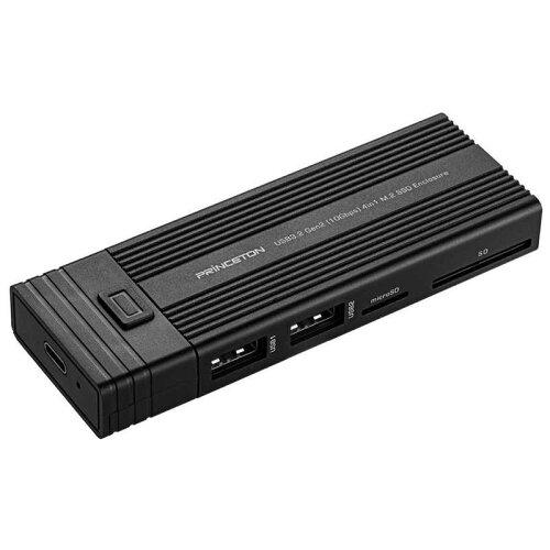 PRINCETON プリンストン プリンストン 4in1 カードリーダー機能付き M.2 SSDケース(USB Type-A×2  / microSD×1 / SD×1 / 電源不要 / オートスリープ機能) PRD-PSZEROUの通販は