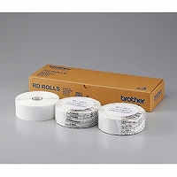 ブラザー販売 プレカット紙ラベル ラベルサイズ40mm×40mm 1643枚/ロール 3ロール入 RD-U08J1