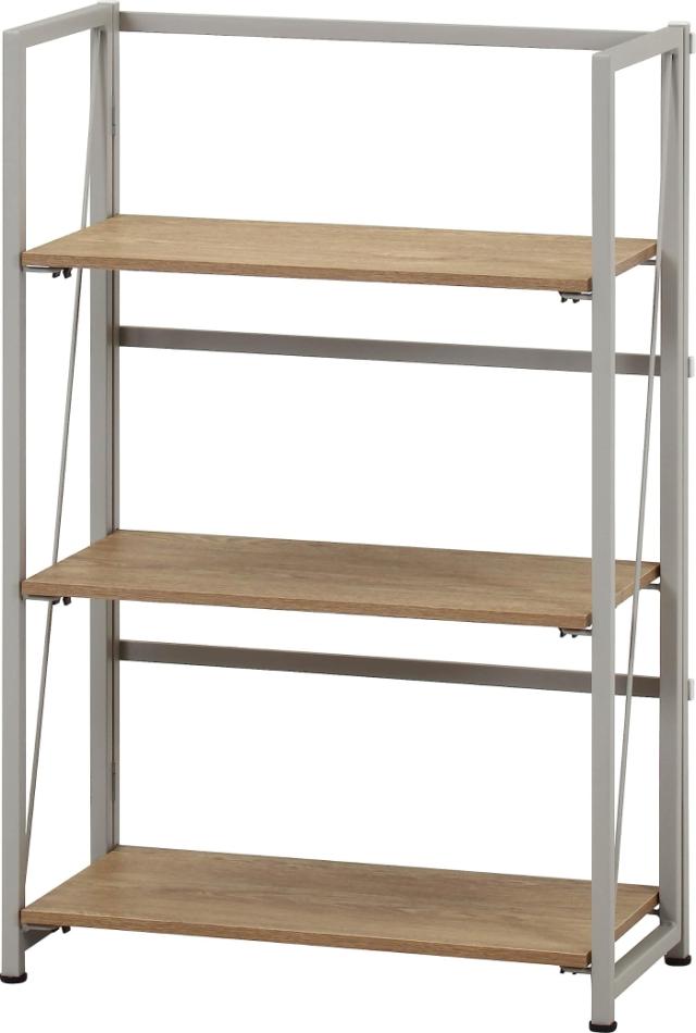 FUJIBOEKI 不二貿易 折りたたみシェルフ アロン3段 NA 品番:73639の通販は 7,209円