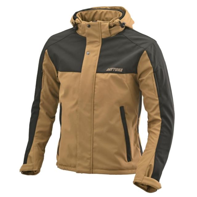 DAYTONA デイトナ デイトナ(Daytona) バイク用 ジャケット 春秋冬 ソフトプロテクター付属 防風 ストレッチ性 ソフトシェルジャケット DJ-005 ブラウン 2XLサイズ 39647 品番:39647