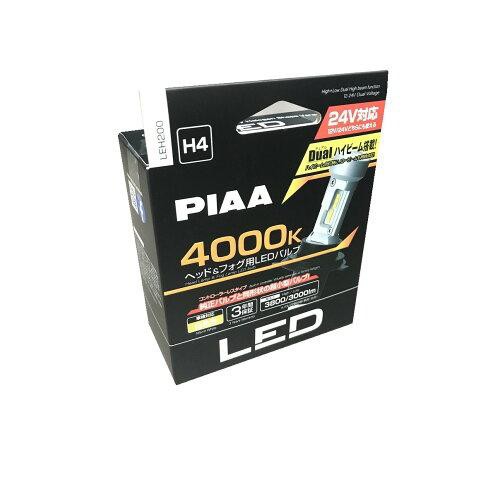 PIAA ピア ヘッドライト/フォグランプ用 LED 4000K 白色光 Dualハイビーム搭載モデル コントローラーレスタイプ 12V/24V共用 19/19W Hi40