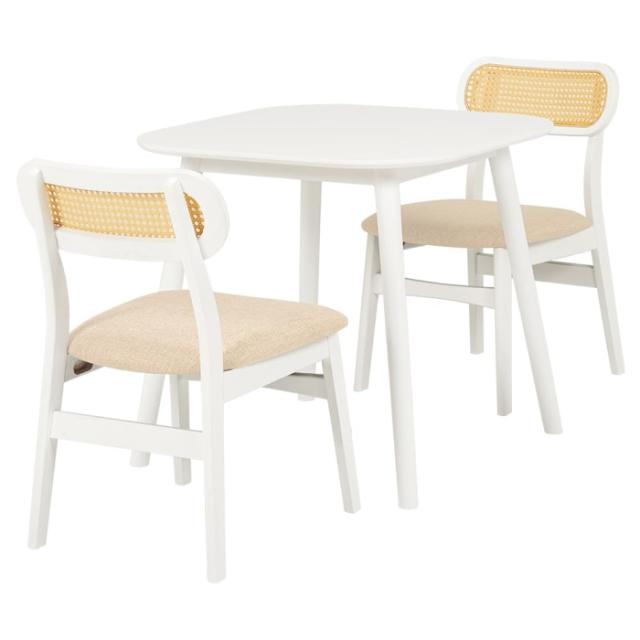 HAGIHARA ダイニング3点セット BT-8627WH54WH3S ※北海道、沖縄、離島配送不可の通販は