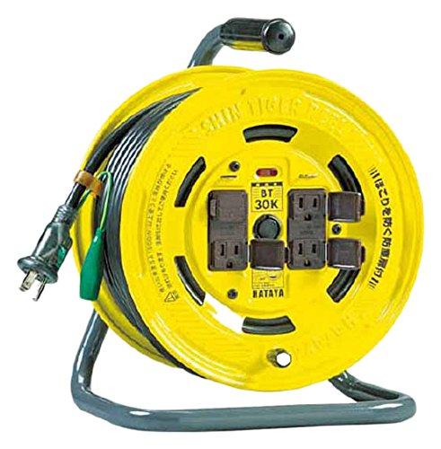 畑屋製作所 ハタヤ 温度センサー付コードリール 単相100V30M  BT30KS