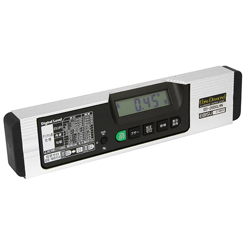 エビスダイヤモンド 磁石付デジタルレベル 260mm  ED26DGLMN