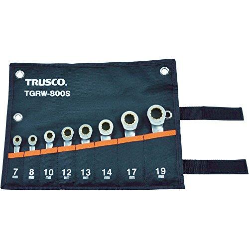 TRUSCO トラスコ中山 TRUSCO ラチェットコンビネーションレンチセット(ショートタイプ)8本組  TGRW800Sの通販は 9,698円