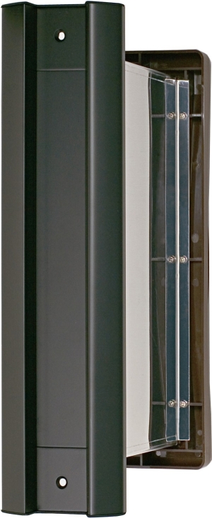 水上金属 No.2000ポスト内フタ付気密型真壁用 黒 (001-5816) 1台 水上金属 No.2000ポスト内フタ付気密型真壁用 黒 (001-5816) 1