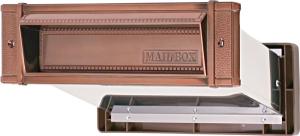 水上金属 メイルシュート 内フタ付気密型 No.24 厚壁用 ブラウン 【001-5751】の通販は 10,456円