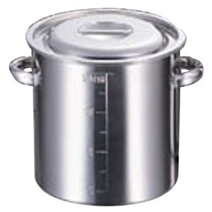 赤川器物製作所 1336722  AG18-8目盛付寸胴鍋22cm手付