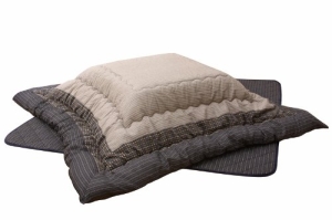 イケヒコ しじら こたつ厚掛敷布団セット 『ゆかり』 ブラック 205×205cmの通販は