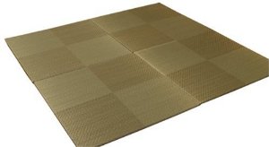イケヒコ 純国産 置き畳 ユニット畳 『シンプルノア』 ブラウン 82×82×1.7cm(4枚1セット) 軽量タイプ