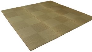 イケヒコ 純国産 置き畳 ユニット畳 『シンプルノア』 ブラウン 82×82×1.7cm(9枚1セット) 軽量タイプ