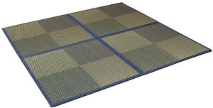 イケヒコ 置き畳 ユニット畳 『ニール』 ブルー 82×82×1.7cm(4枚1セット) 軽量タイプ