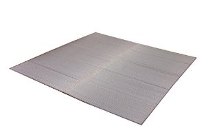 イケヒコ 純国産 い草ラグカーペット 『Fソリッド』 グレー 約191×191cm(裏:ウレタン)の通販は