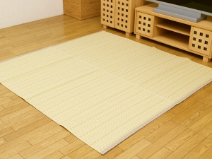 イケヒコ 洗える PPカーペット アウトドア ペット ベージュ 本間8畳(約382×382cm)の通販は