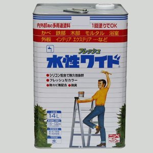 ニッペホームプロダクツ ニッペ 水性フレッシュワイド 14L ライトカーキー