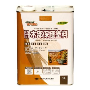 ニッペホームプロダクツ ニッペ 水性木部保護塗料 3L メープルの通販は