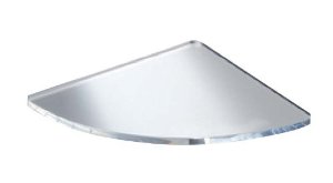 シロクマ TG-132 アクリル棚板R形200ミリ透明の通販は