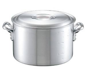 中尾アルミ製作所 アルミ キング 半寸胴鍋(目盛付)21cm 87400 1個